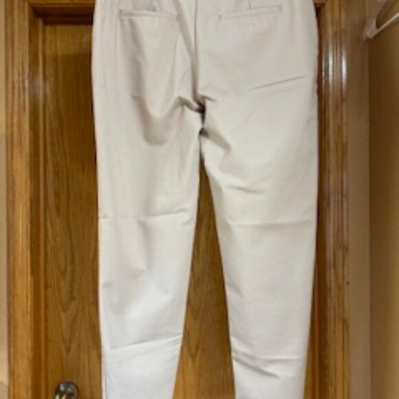 American Tall Brand Flat Front Dress Pants for Women in Stone Size 14 - Picture 3 of 4